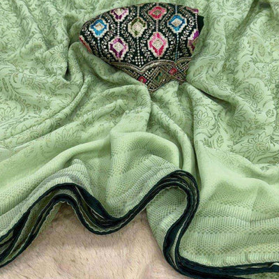 green-floral-printed-georgette-saree-23