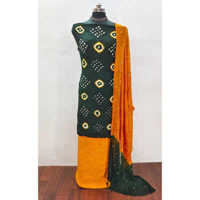 green-tie-dye-printed-rayon-dress-material