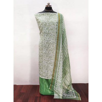 green-geometric-printed-kota-doria-dress-material