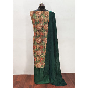green-floral-printed-cotton-silk-dress-material