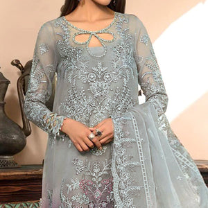 grey-purple-floral-embroidered-organza-semi-stitched-pakistani-suit