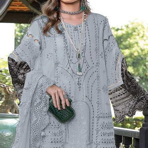 grey-floral-embroidered-georgette-semi-stitched-pakistani-suit-1