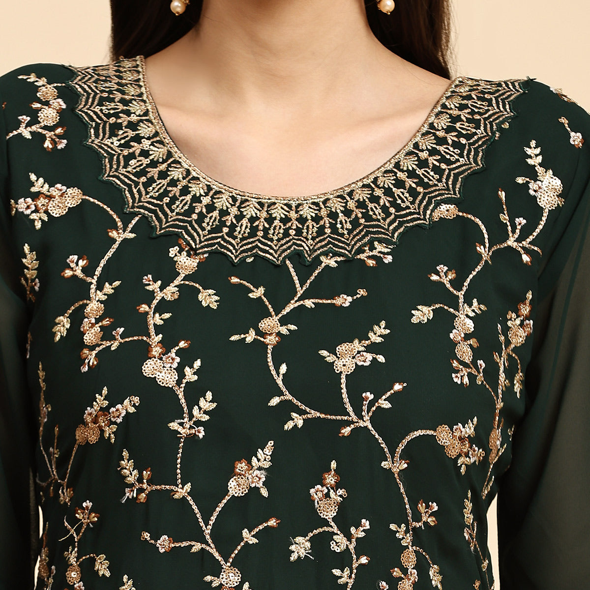 green-floral-embroidered-georgette-semi-stitched-suit-1