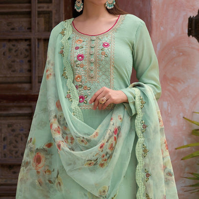 green-floral-embroidered-viscose-semi-stitched-suit