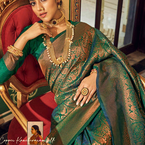 green-floral-zari-woven-kanjivaram-silk-saree