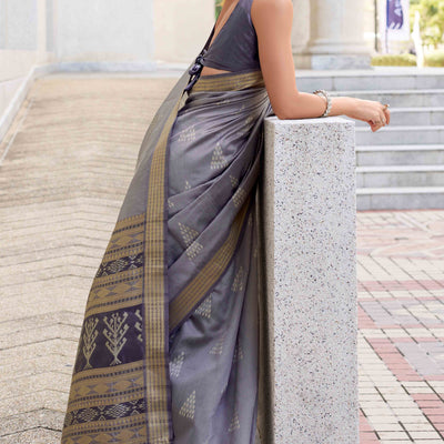 grey-ikkat-woven-rayon-silk-saree