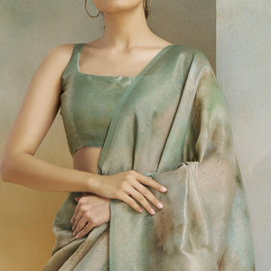 green-woven-with-digital-printed-linen-saree