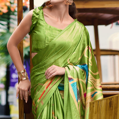 green-digital-printed-pure-satin-saree-21