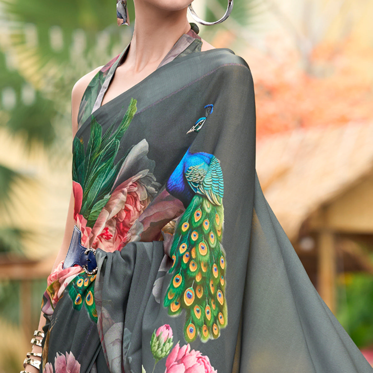 grey-floral-printed-georgette-saree-15