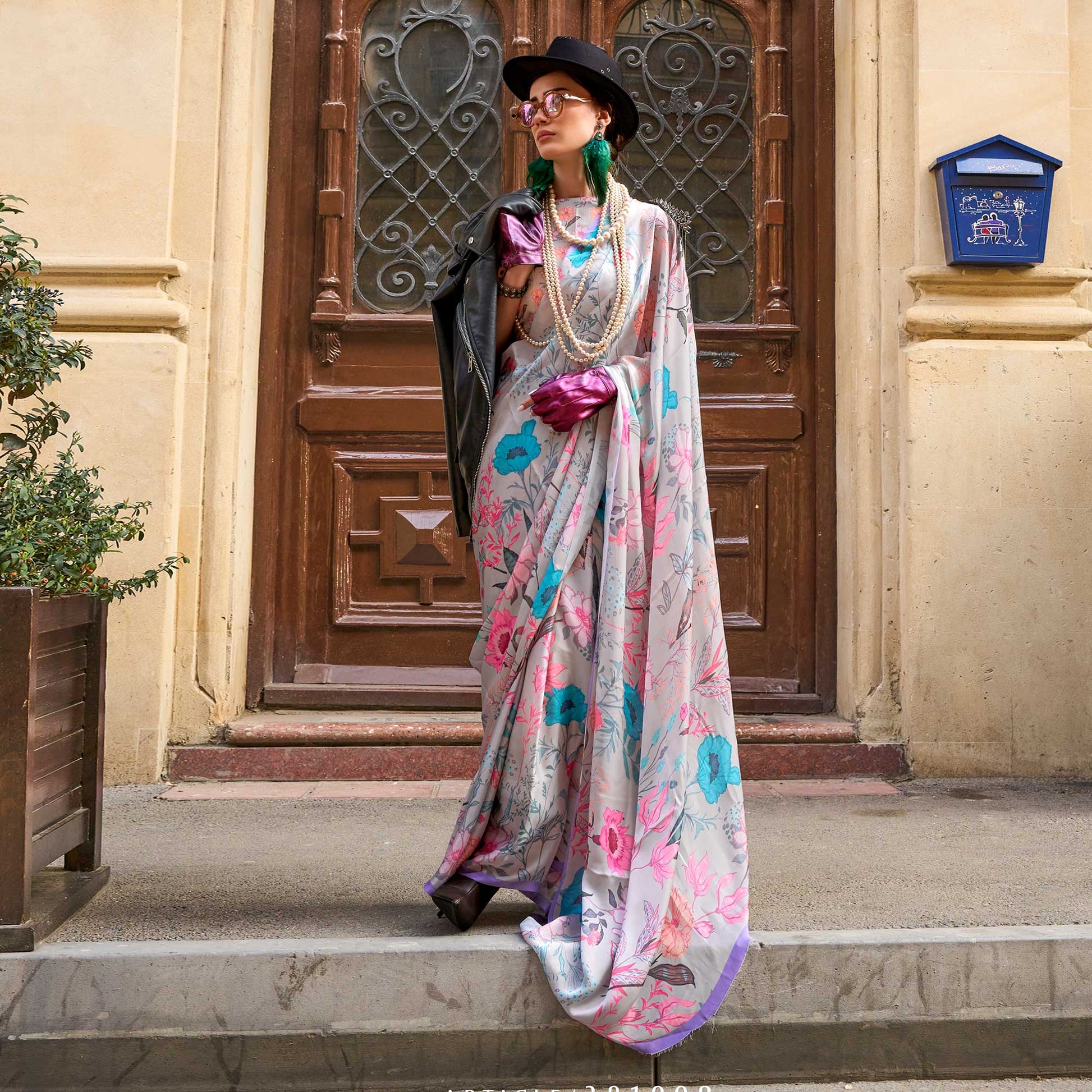 grey-floral-digital-printed-satin-saree-1