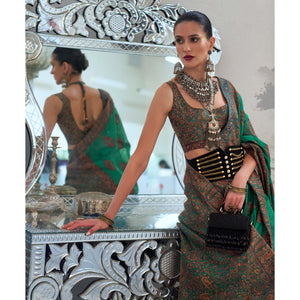 green-woven-chanderi-silk-saree