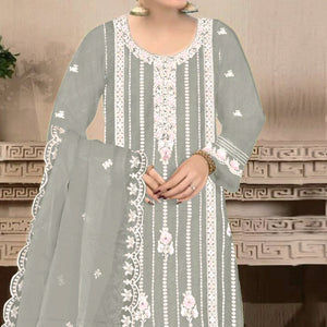 green-floral-hand-embroidered-georgette-semi-stitched-pakistani-suit