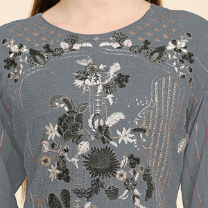 grey-floral-embroidered-georgette-semi-stitched-pakistani-suit