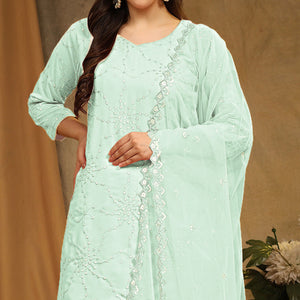 green-embroidered-georgette-semi-stitched-sharara-suit-1