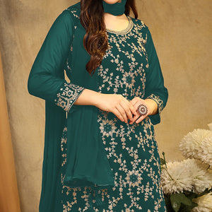 green-floral-embroidered-georgette-semi-stitched-suit-6