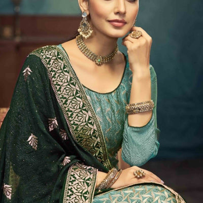 green-embroidery-with-swarovski-work-vichitra-silk-semi-stitched-suit