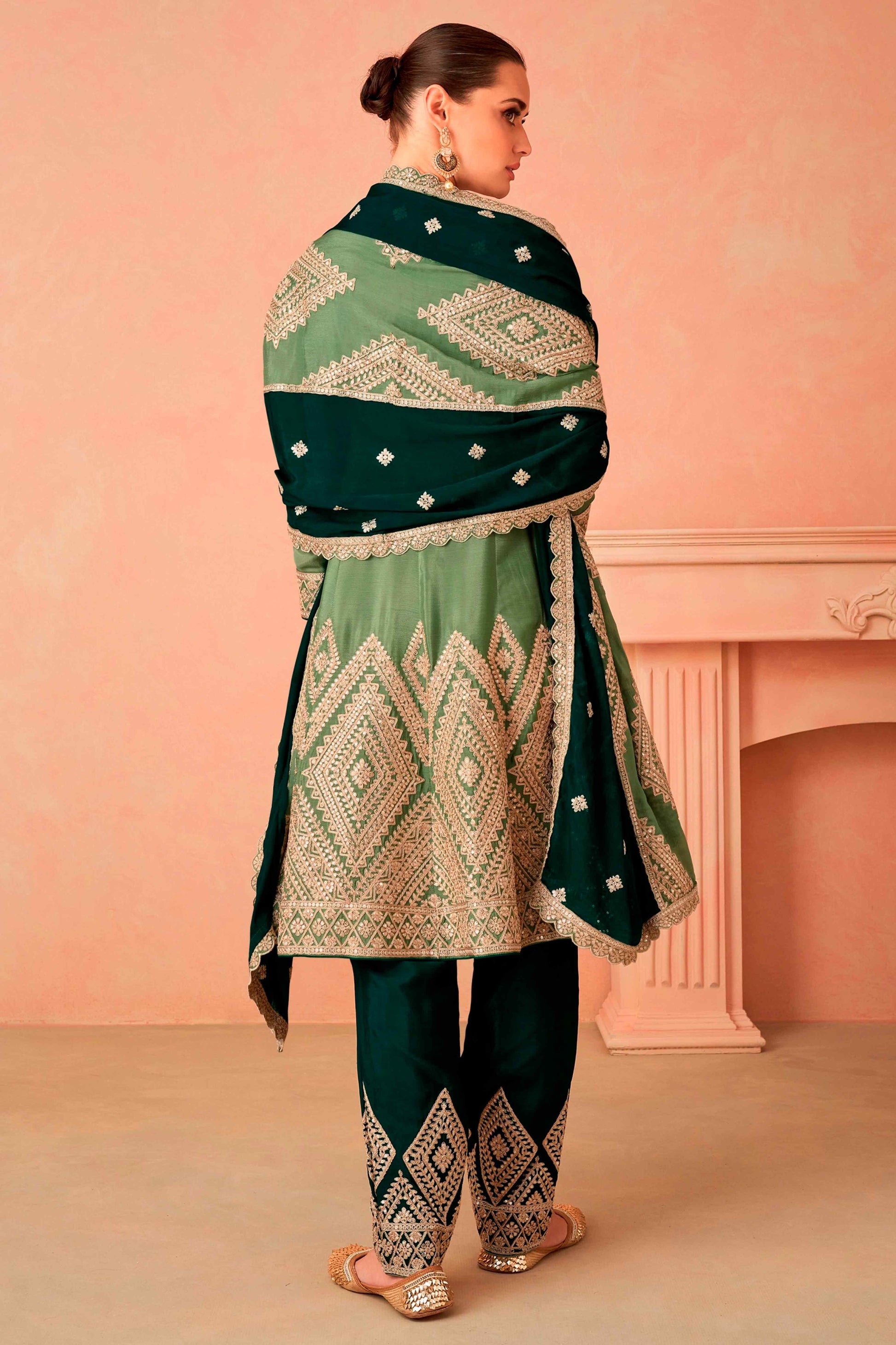 green-floral-sequins-embroidered-chinon-suit