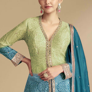 green-blue-bandhani-print-with-sequins-embroidered-chinon-palazzo-suit