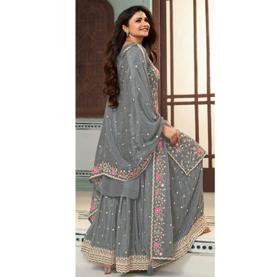 grey-floral-embroidered-chinon-sharara-salwar-suit