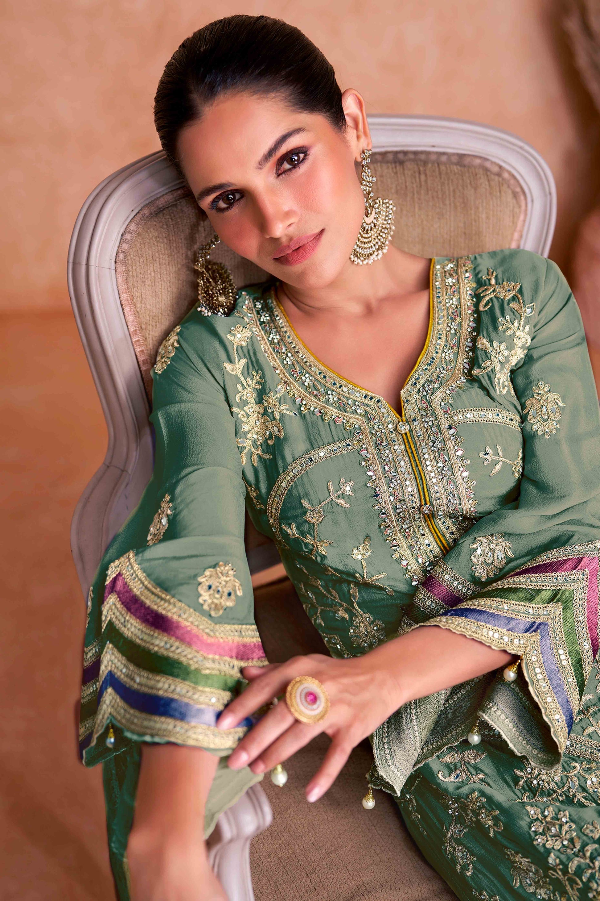 green-floral-sequins-embroidered-chinon-palazzo-suit-36