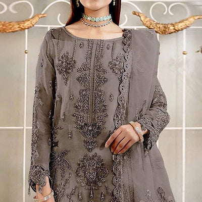 grey-floral-sequins-embroidered-organza-semi-stitched-pakistani-suit