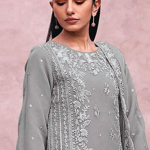 grey-floral-embroidery-georgette-semi-stitched-pakistani-suit-4
