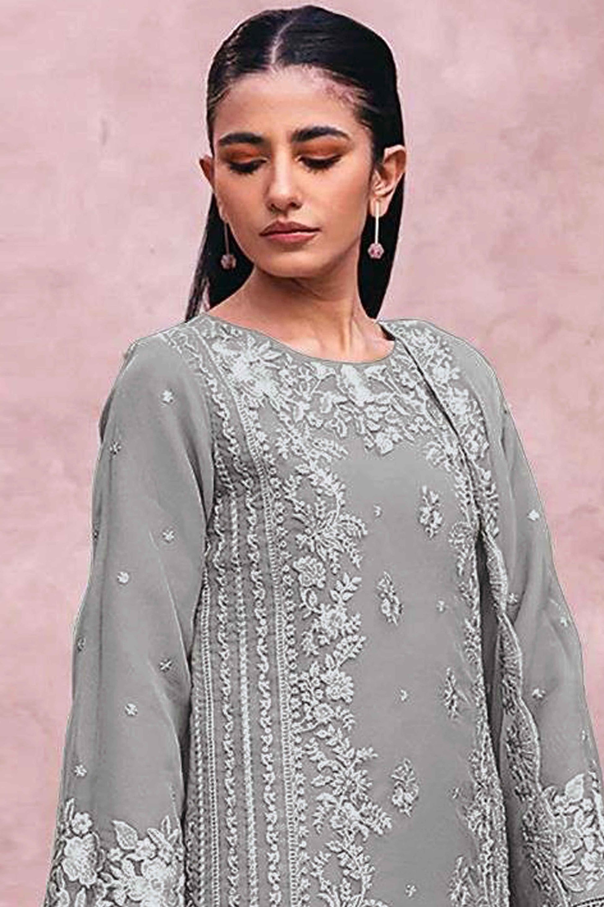 grey-floral-embroidery-georgette-semi-stitched-pakistani-suit-4