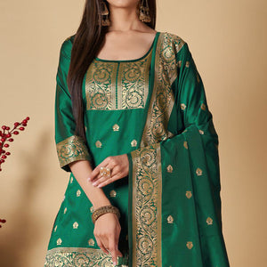 green-floral-woven-banarasi-silk-paithani-dress-material-2