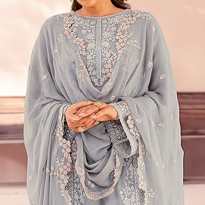 green-floral-sequins-embroidered-georgette-semi-stitched-pakistani-suit-2