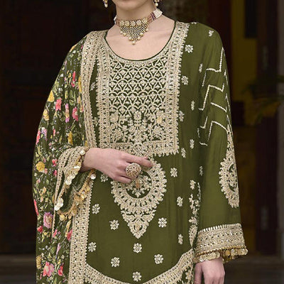 green-floral-sequins-embroidered-chinon-salwar-suit