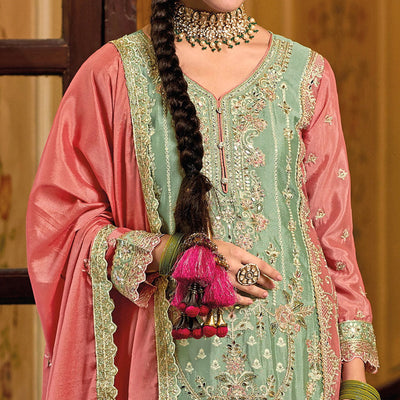 green-floral-embroidered-chinon-semi-stitched-palazzo-suit
