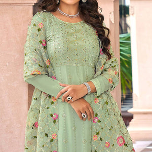 green-floral-sequins-embroidered-georgette-semi-stitched-salwar-suit
