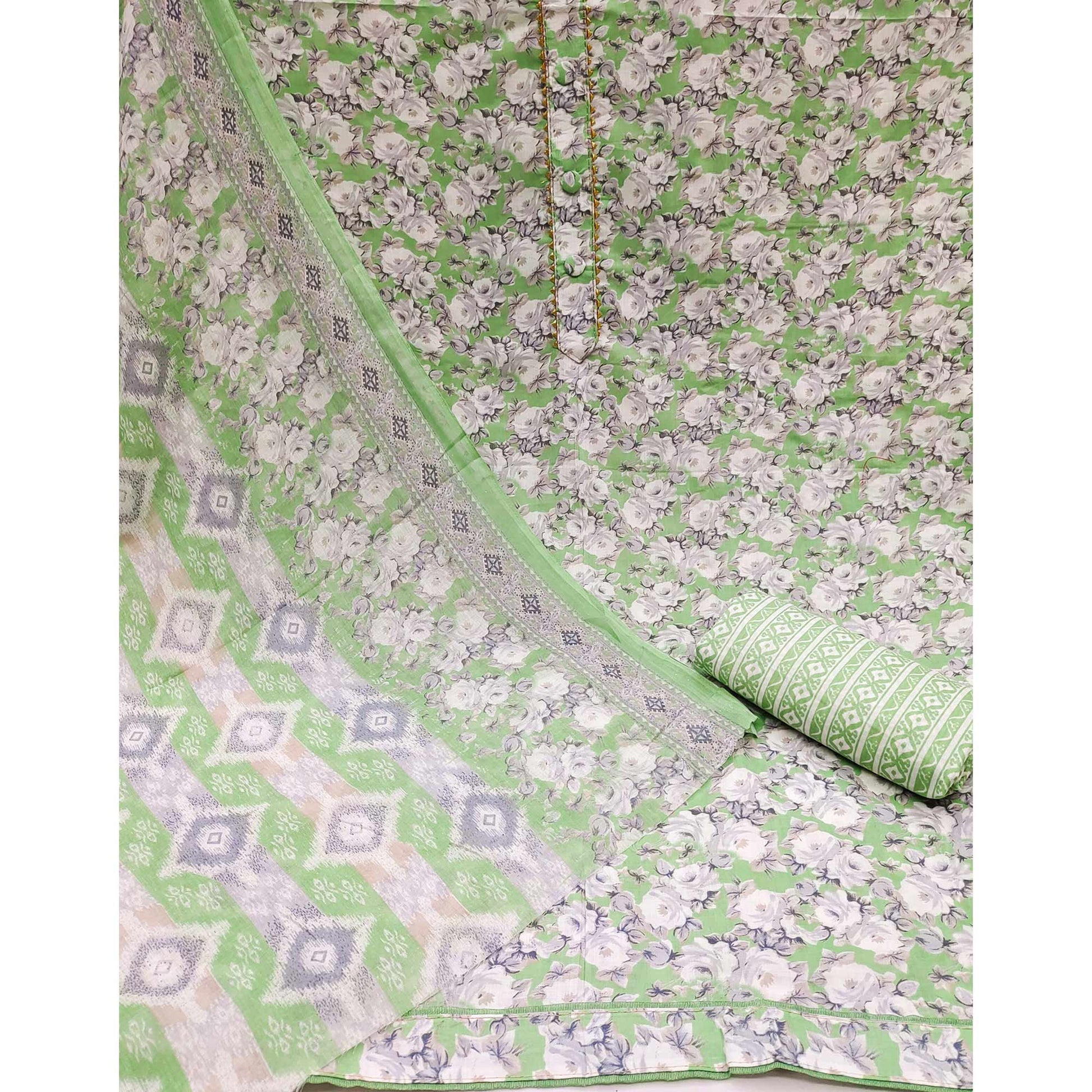 green-floral-printed-pure-cotton-dress-material-2