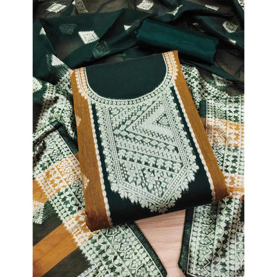 green-woven-chanderi-dress-material-2