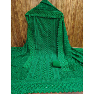 green-floral-sequins-embroidered-georgette-dress-material-7