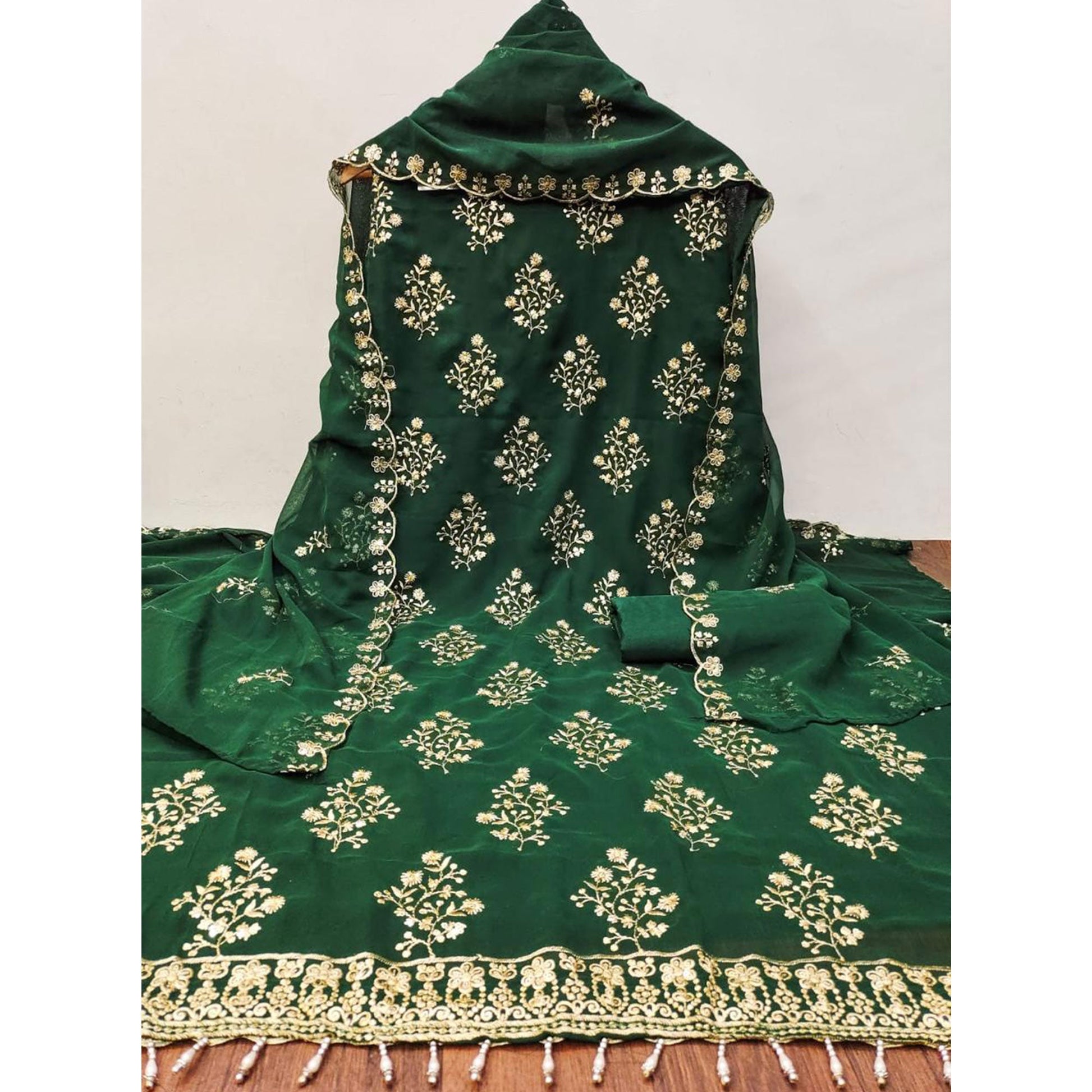 green-floral-sequins-embroidered-georgette-dress-material-12