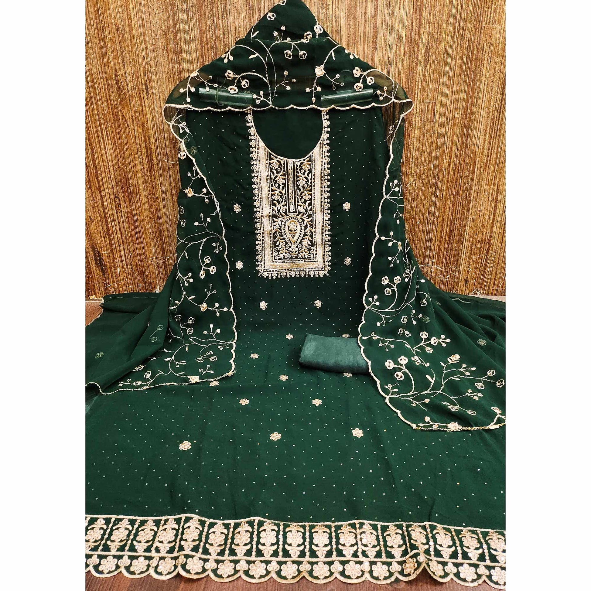 green-floral-embroidery-with-stonework-georgette-dress-material