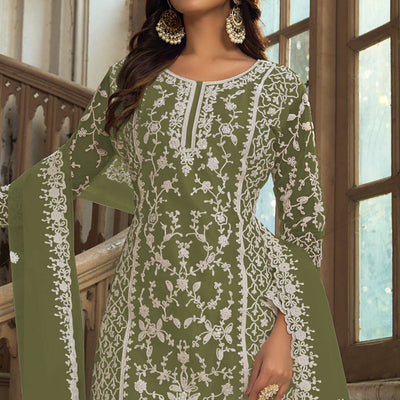 green-floral-embroidered-net-semi-stitched-suit-2