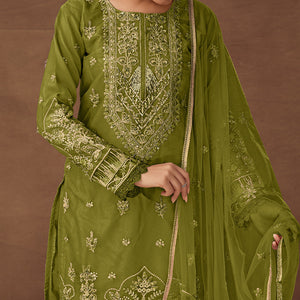 green-floral-embroidered-semi-stitched-pakistani-suit