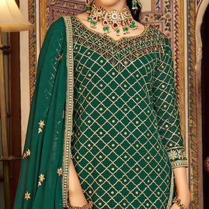 green-sequins-embroidered-chinon-semi-stitched-suit