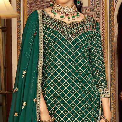 green-sequins-embroidered-chinon-semi-stitched-suit
