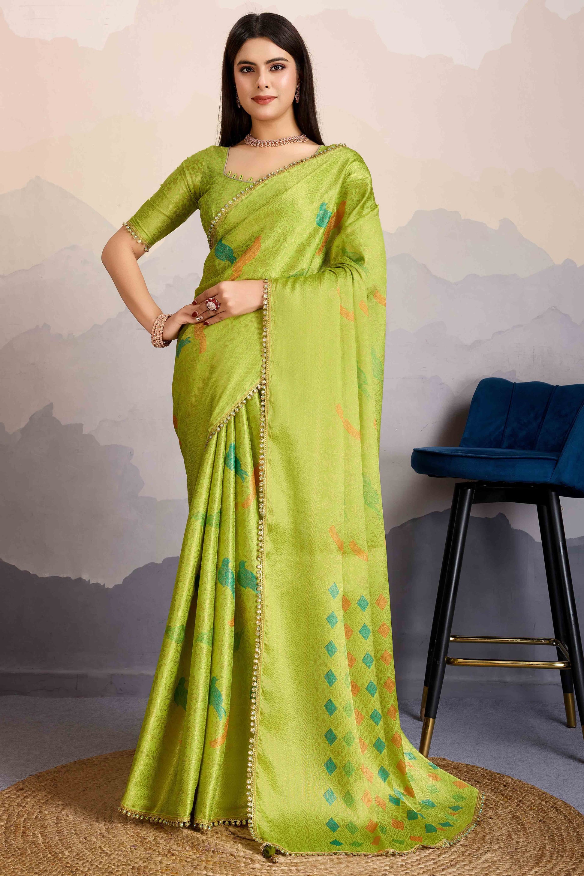 green-zari-weaving-mysore-brocade-silk-saree