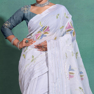 grey-gota-patti-embroidered-linen-saree-with-tassels