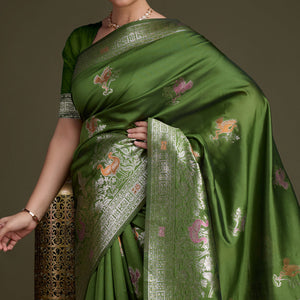 green-floral-design-woven-banarasi-silk-saree