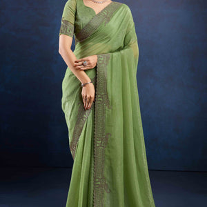 green-zarkan-diamond-work-crunchy-silk-fancy-fabric-saree