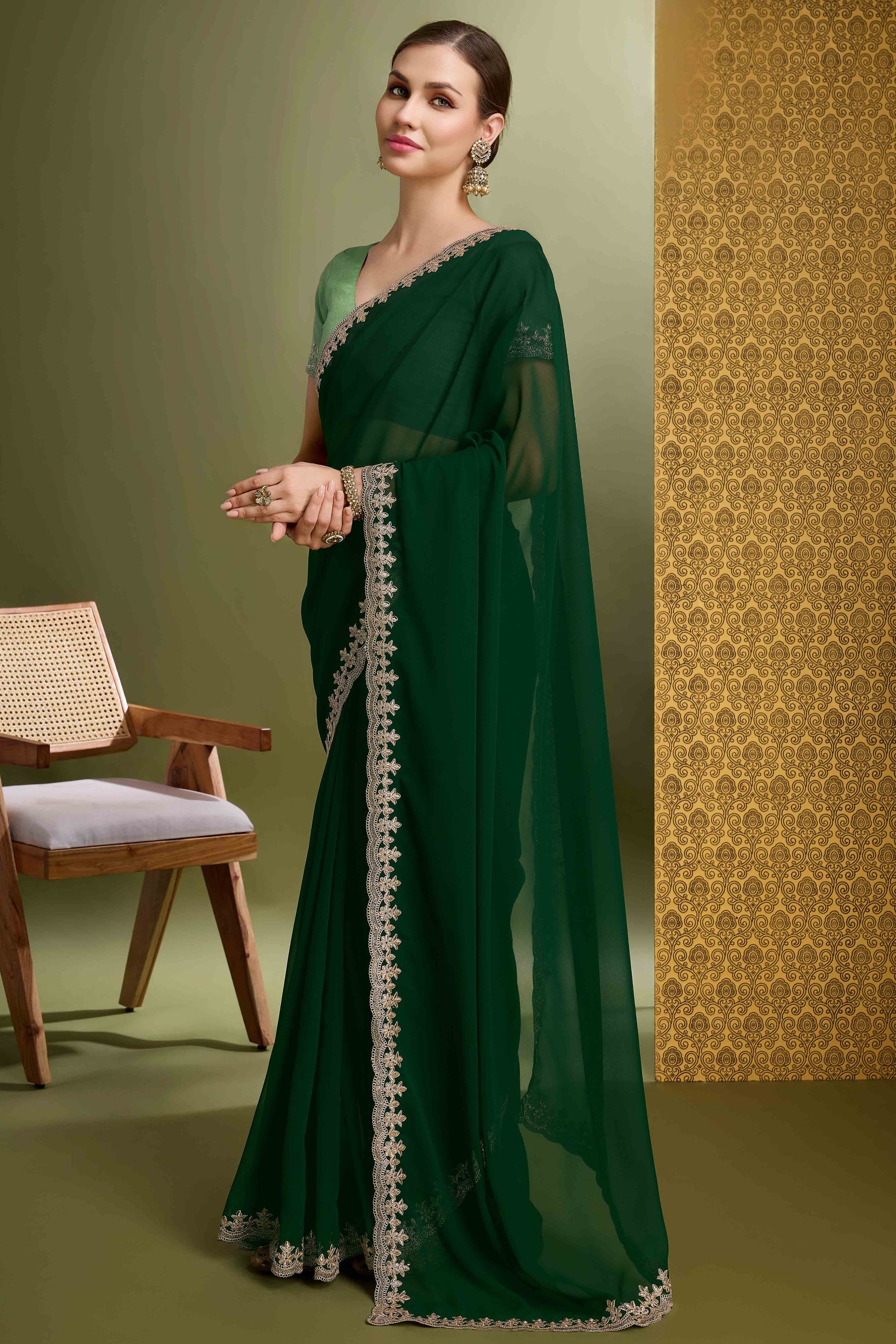 green-solid-with-zari-embroidered-georgette-saree