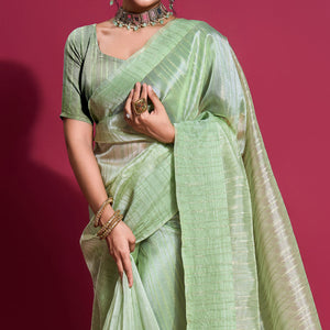 green-woven-organza-zari-saree-withtassels