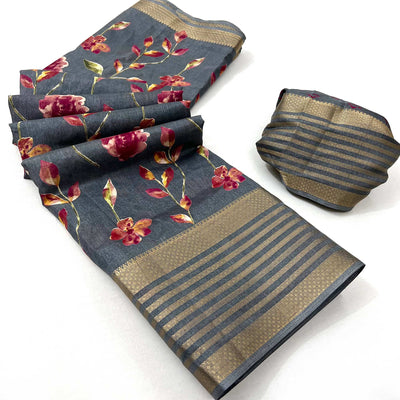 grey-floral-digital-printed-dola-silk-saree