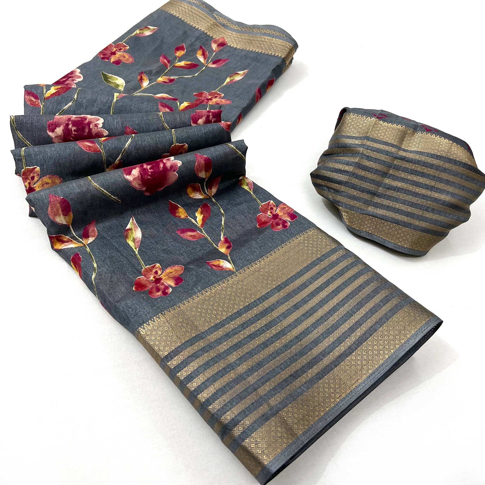 grey-floral-digital-printed-dola-silk-saree