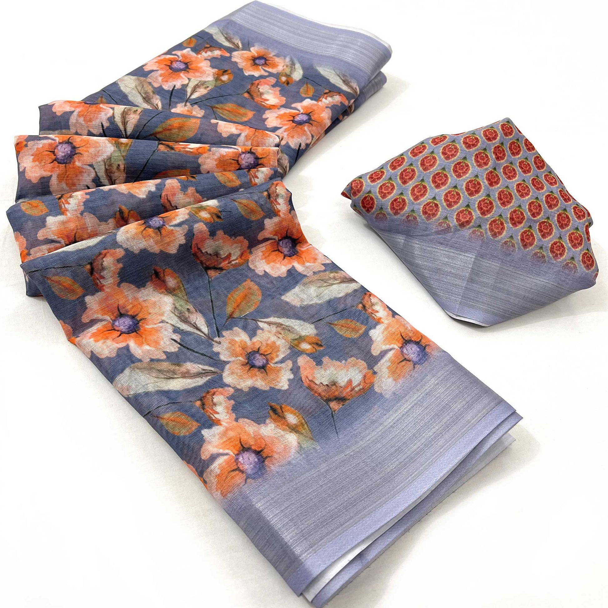 grey-floral-digital-printed-linen-saree-5